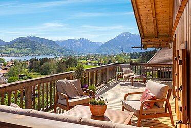 Landhausvilla avec un panorama fantasmagorique sur le Tegernsee