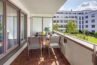 Schwabing: Hochwertige 3-Zimmer Wohnung mit Balkon