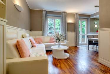 Appartement avec jardin très beau et meublé à Schwabing