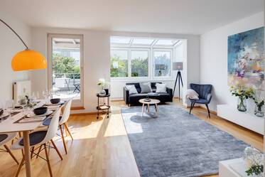 Appartement avec terrasse sur le toit très beau et meublé à Maxvorstadt