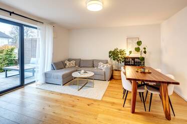 Bel appartement bien entretenu avec jardin